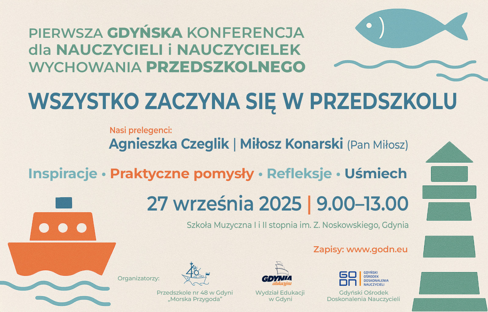 Konferencja „Wszystko zaczyna się w przedszkolu" 27 września 2025 ( plakat Katarzyna Balcerzak)