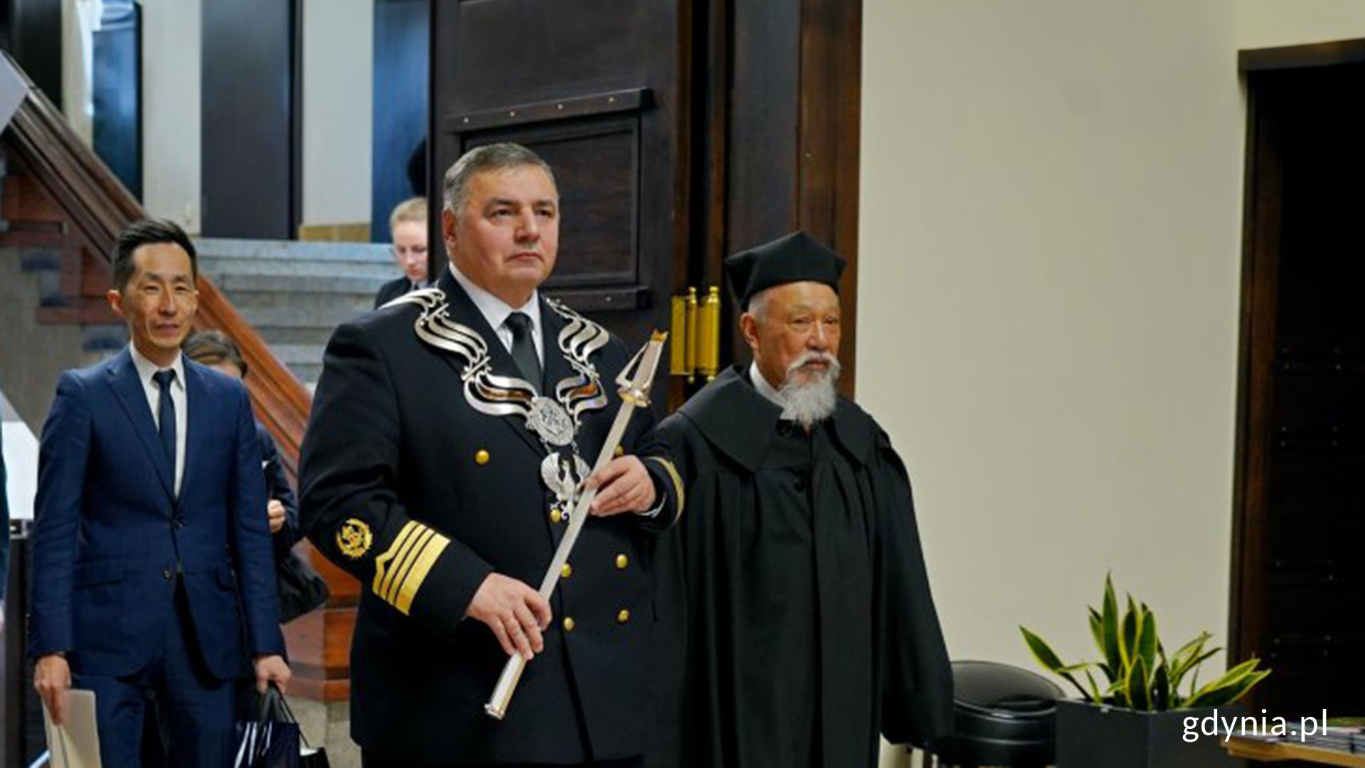 Dr Yohei Sasakawa, doktor honoris causa Uniwersytetu Morskiego w Gdyni, ok